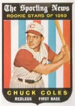 1959 Topps Baseball Cards      120     Chuck Coles RS RC